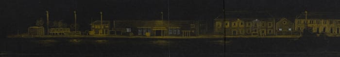 Study Harbour Buildings at Night