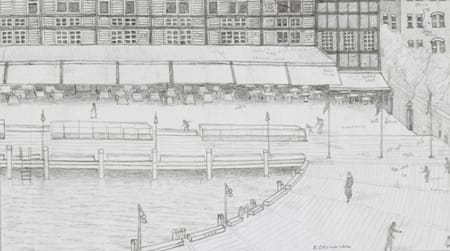 Study Rain Over Finger Wharf