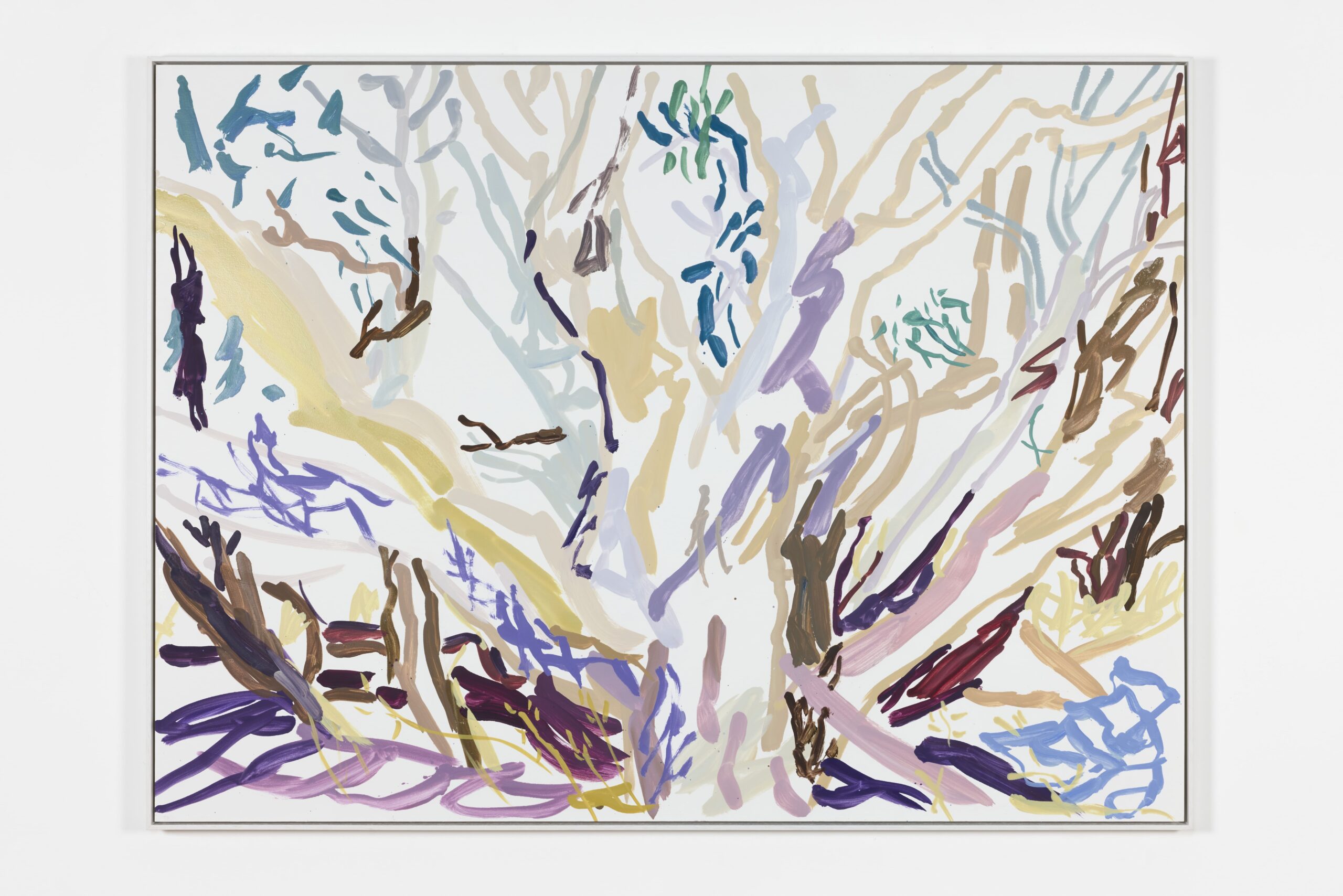 To rest suspended (A tree)