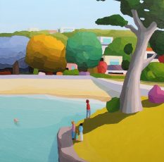 the road under, 2022, 137cm x 122 cm, oil on linen, $21,500